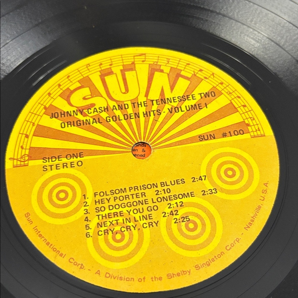 Johnny Cash And The Tennessee Two Original Golden Hits Volume I Vinyl Record LP - Picture 9 of 11
